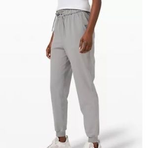 Lululemon rhino grey stretch high rise jogger size 8 full length